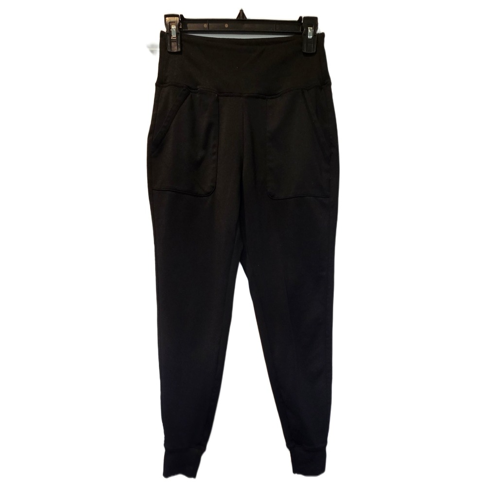 Laundry by Shelli Segal Black High Waisted Joggers Tapered‎ Athletic Pants Small